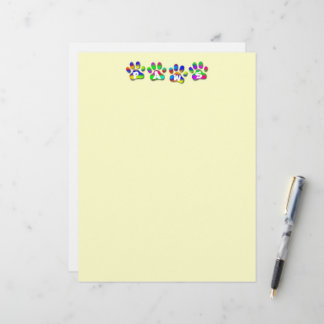 Schroefdruk regenboogkleuren Letter