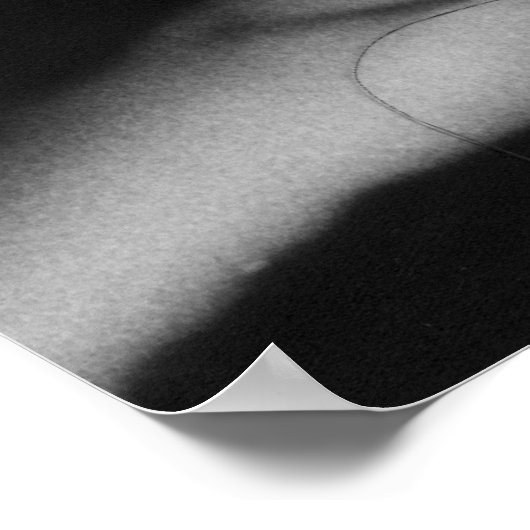 Schroeffoto zwart-wit poster (Hoek)