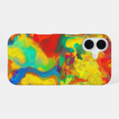 Schroefgele olie en water niet mengen iPhone 16 hoesje (Achterkant horizontaal)