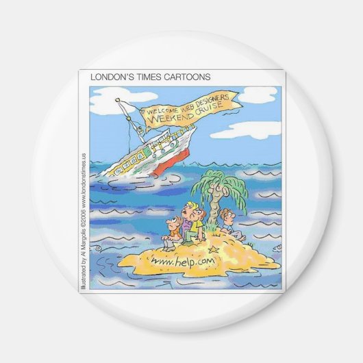 Schroefgeschenken en T-shirt van internetontwerper Magneet (Voorkant)