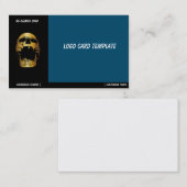 Schroefhuid - goudschedel Logo Visitekaartje (Voorkant / Achterkant)