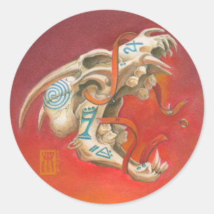 Schroefhuid Ronde Sticker