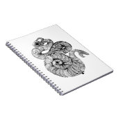 Schroefinktekening Notitieboek (Rechterzijde)