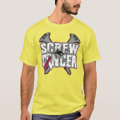 Schroefkop en halskanker t-shirt (Voorkant)