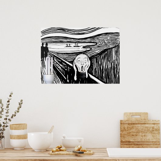 Schroeflamp Poster (Keuken)