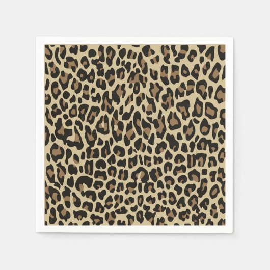 Schroefluiers met bruine luipaard servet (Voorkant)