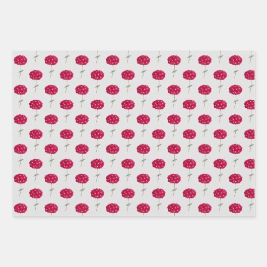  schroefmagenta Hydrangea Wrap Inpakpapier Vel (Voorkant 3)