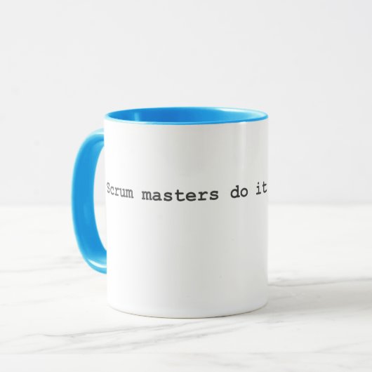 Schroefmasters doen het opstaan mok (Voorkant links)