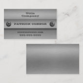 Schroefmetalen Visitekaartjes (Voorkant / Achterkant)