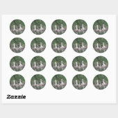 Schroefnetten en witnetten ronde sticker (Vel)