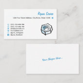 Schroefnoot, met de hand getrokken. Reparatieservi Visitekaartje (Voorkant / Achterkant)