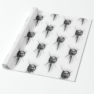 Schroefpapier voor schedelovervulling cadeaupapier