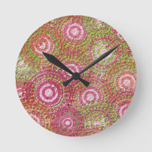 Schroefpapiereffect Ronde Klok