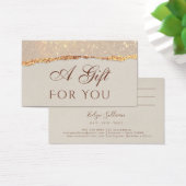 Schroefpapierkaartje Visitekaartje (Bureau)