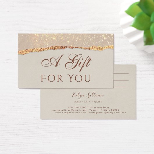 Schroefpapierkaartje Visitekaartje (Bureau)