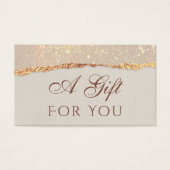 Schroefpapierkaartje Visitekaartje (Voorkant)