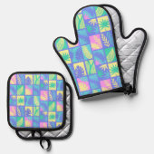 Schroefpatroon Ovenwant & Pannenlap Set (Voorkant / Achterkant)