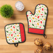 Schroefpatroon Ovenwant & Pannenlap Set (Top down)