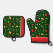 Schroefpatroon Ovenwant & Pannenlap Set (Voorkant)