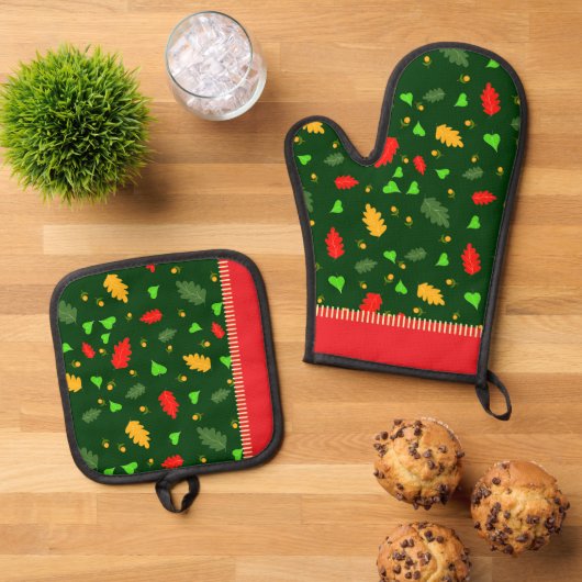 Schroefpatroon Ovenwant & Pannenlap Set (Top down)