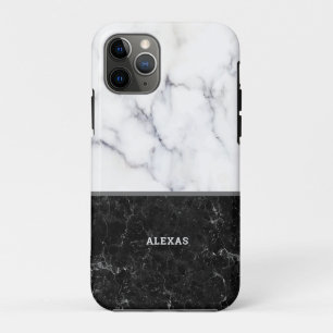 Schroefscherm zwart en grijs  faux marble Case-Mate iPhone case