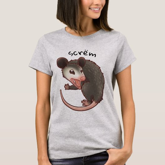 Schroefschilders van het T-shirt Opossum of Scrëm  (Voorkant)