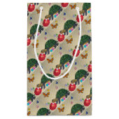 Schroefschildpad en Apple Shabby Chic Gift Wrap Klein Cadeauzakje (Achterkant)