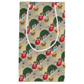 Schroefschildpad en Apple Shabby Chic Gift Wrap Klein Cadeauzakje (Voorkant)