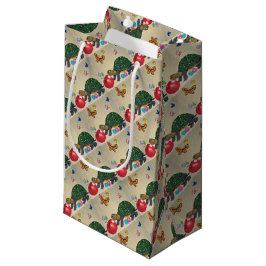 Schroefschildpad en Apple Shabby Chic Gift Wrap Klein Cadeauzakje
