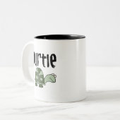 Schroefschildpadden Tweekleurige Koffiemok (Voorkant links)