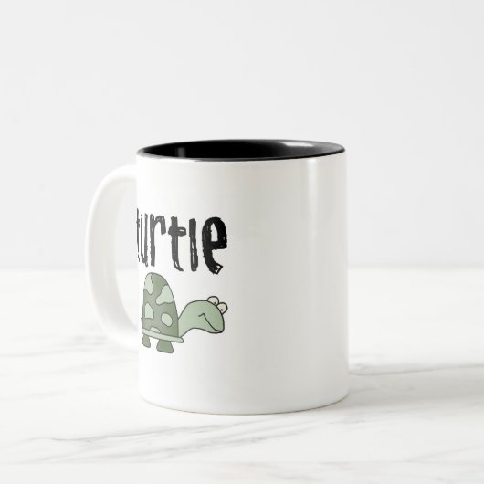 Schroefschildpadden Tweekleurige Koffiemok (Voorkant links)