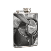 Schroefschroef voor vliegtuigen: zwart en wit heupfles (Rechts)