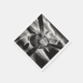 Schroefschroef voor vliegtuigen: zwart en wit servet (Hoek)