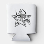 Schroefschuim Skull Pentagram Blikjeskoeler (Achterkant)