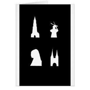 Schroefsilhouet op zwart