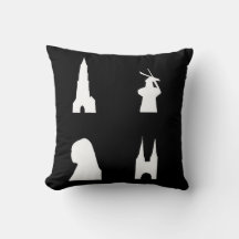 Schroefsilhouet op zwart