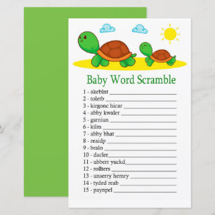 Schroefspel met Baby-woordscramble