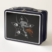 Schroefsschedel Pentagram met bruine kroach (Voorkant)