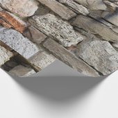 Schroefsteen wandpatroon cadeaupapier (Hoek)