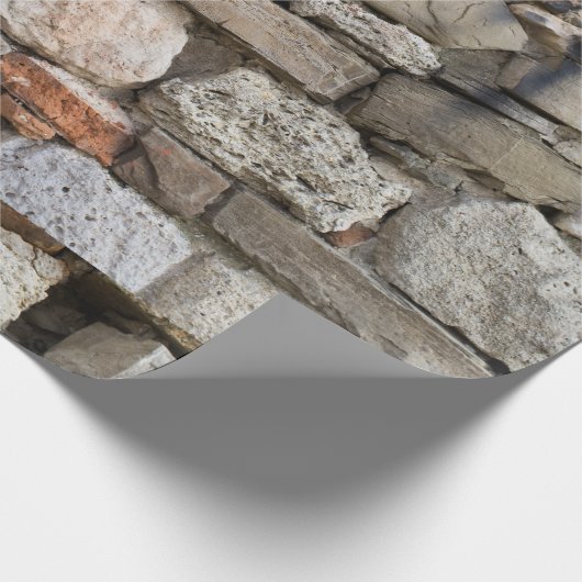 Schroefsteen wandpatroon cadeaupapier (Hoek)