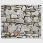 Schroefsteen wandpatroon cadeaupapier (Vlak)