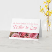 Schroefster in rechtsverlies Sympathie roos kaart (Gele Bloem)