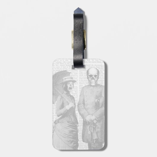 Schroefster, Vrouw en Sull Bagagelabel (Achterkant verticaal)