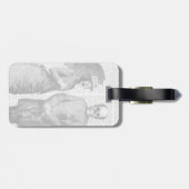 Schroefster, Vrouw en Sull Bagagelabel (Achterkant horizontaal)