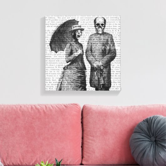 Schroefster, Vrouw en Sull Canvas Afdruk (Insitu (Woonkamer))