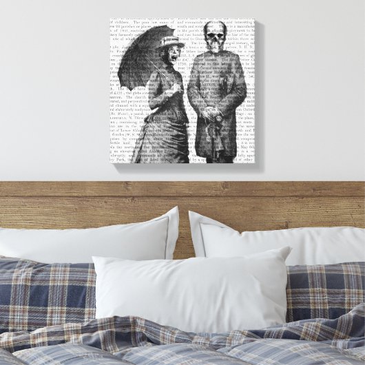 Schroefster, Vrouw en Sull Canvas Afdruk (Insitu (Slaapkamer))