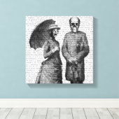 Schroefster, Vrouw en Sull Canvas Afdruk (Insitu (Houten vloer))