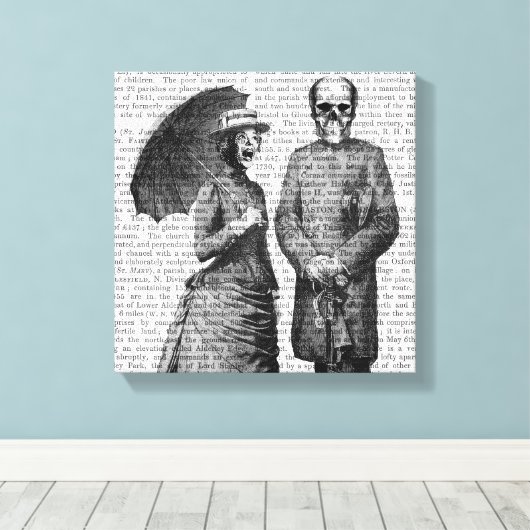 Schroefster, Vrouw en Sull Canvas Afdruk (Insitu (Houten vloer))