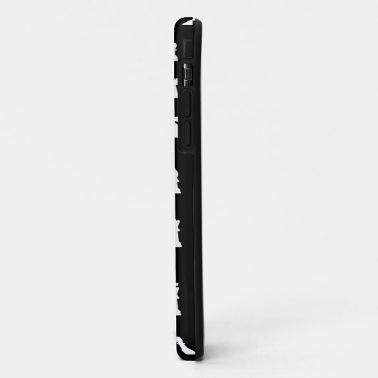 Schroefstukpatroon - zwart-wit Case-Mate iPhone case (Achterkant/links)