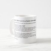 Schroeft Logo B, mok3, 10 manieren u weet u bent.. Koffiemok (Voorkant links)